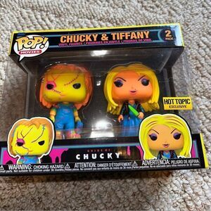 Pop Funko Chucky & Tiffany Vinyl Figures -‎ Hot Top exclusive - new in box